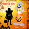 5 Feet Inflatable Halloween Pumpkin Ghost Blow-up Yard Decoration with LED Lights